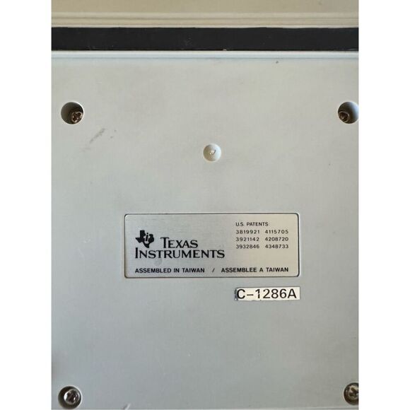 Texas Instruments Solar powered by sun like Superman vintage calculator c-1286a - Picture 4 of 6